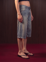 WOMEN'S TEXTURED JORTS