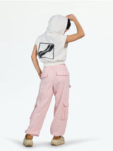 Pink Cargo Joggers