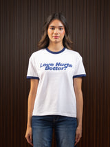WOMEN'S RINGER TEE WHITE
