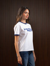 WOMEN'S RINGER TEE WHITE