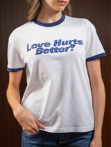 WOMEN'S RINGER TEE WHITE