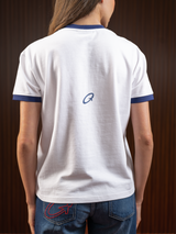 WOMEN'S RINGER TEE WHITE