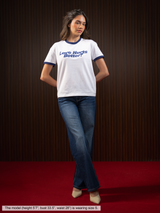 WOMEN'S RINGER TEE WHITE