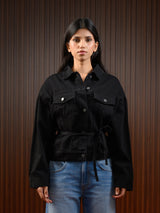 CINCH DENIM JACKET BLACK