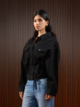 CINCH DENIM JACKET BLACK