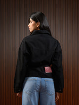 CINCH DENIM JACKET BLACK