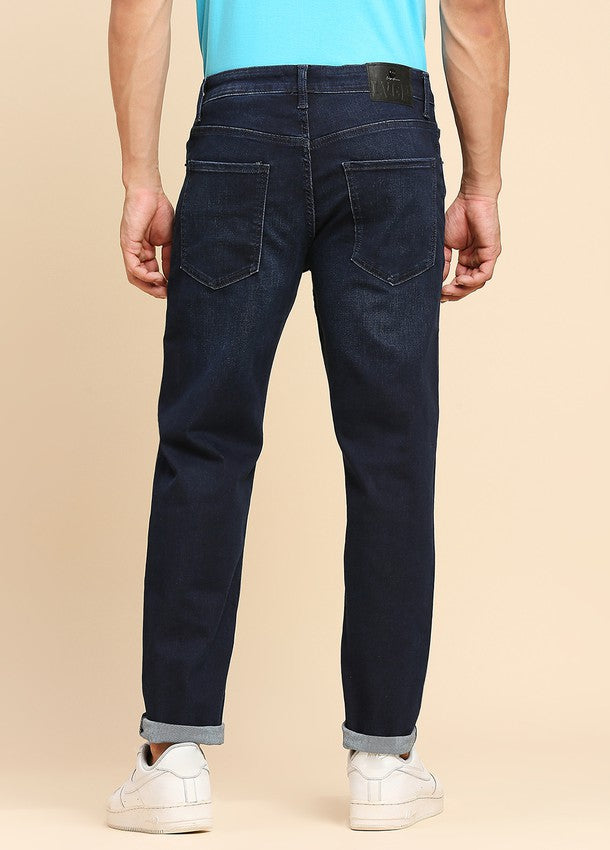 Dark Blue Premium Five Pocket Slim Fit Jeans