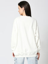 Women’s Oversized White Sweatshirt