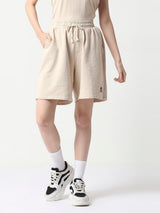 DR Beige Monochrome Shorts
