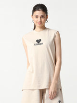 DR Beige Monochrome Sleeveless