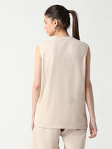 DR Beige Monochrome Sleeveless