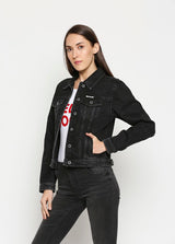 Shop Black Denim Basic Jacket for women