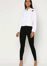 white denim jean jacket