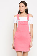 Geneva Light Pink Pinny Dungaree