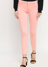 Montreal Peach Color Push Up Jeans