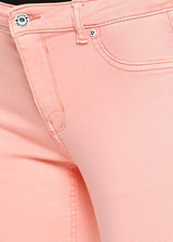 Montreal Peach Color Push Up Jeans