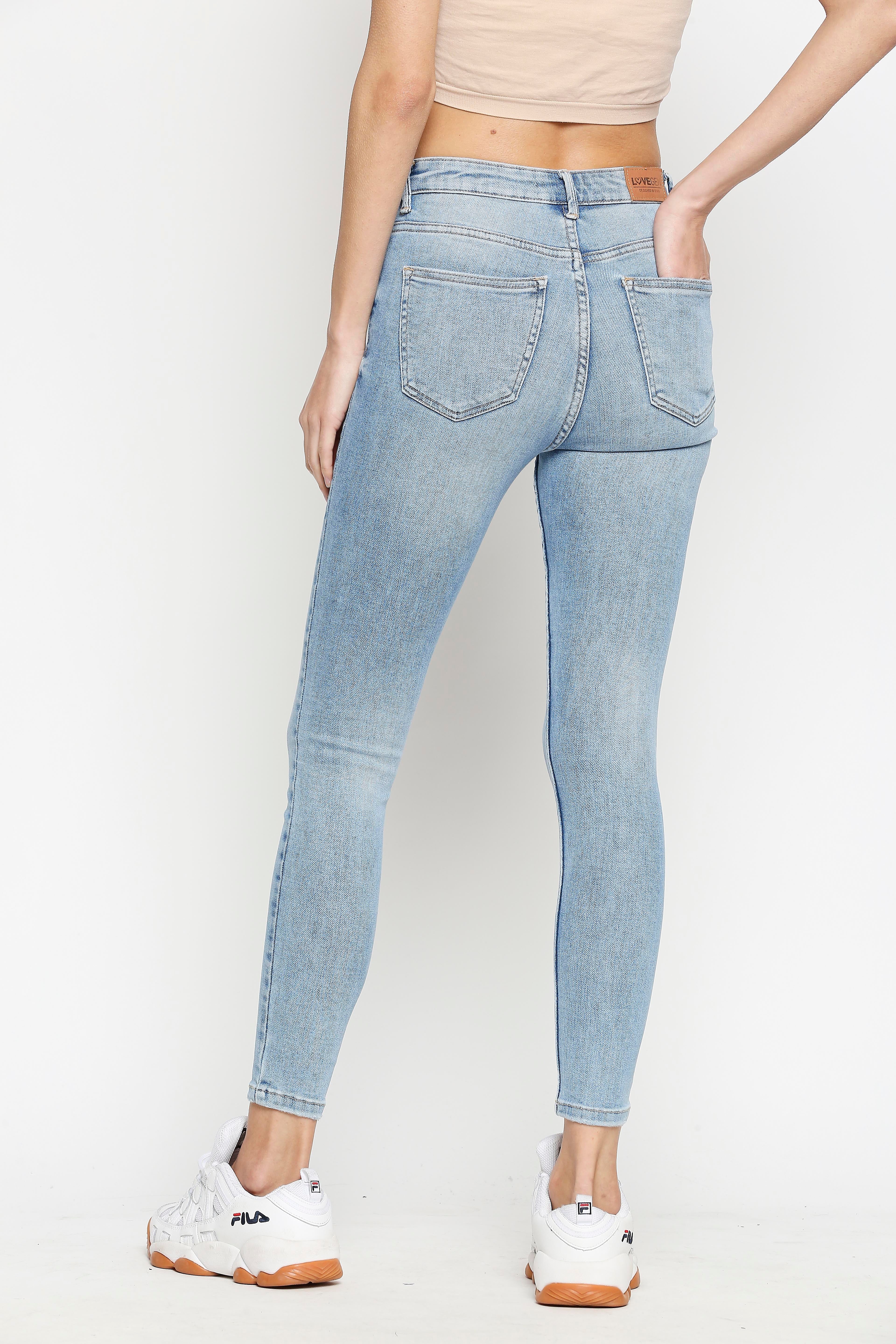 Vienna Highwaist Light Blue Skinny Jeans