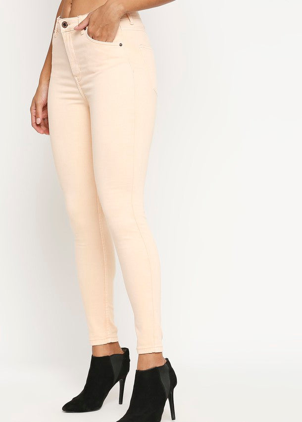 Women's High-Waist Blush Skinny Jeans