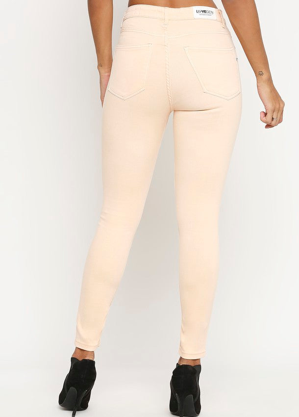 Women's High-Waist Blush Skinny Jeans