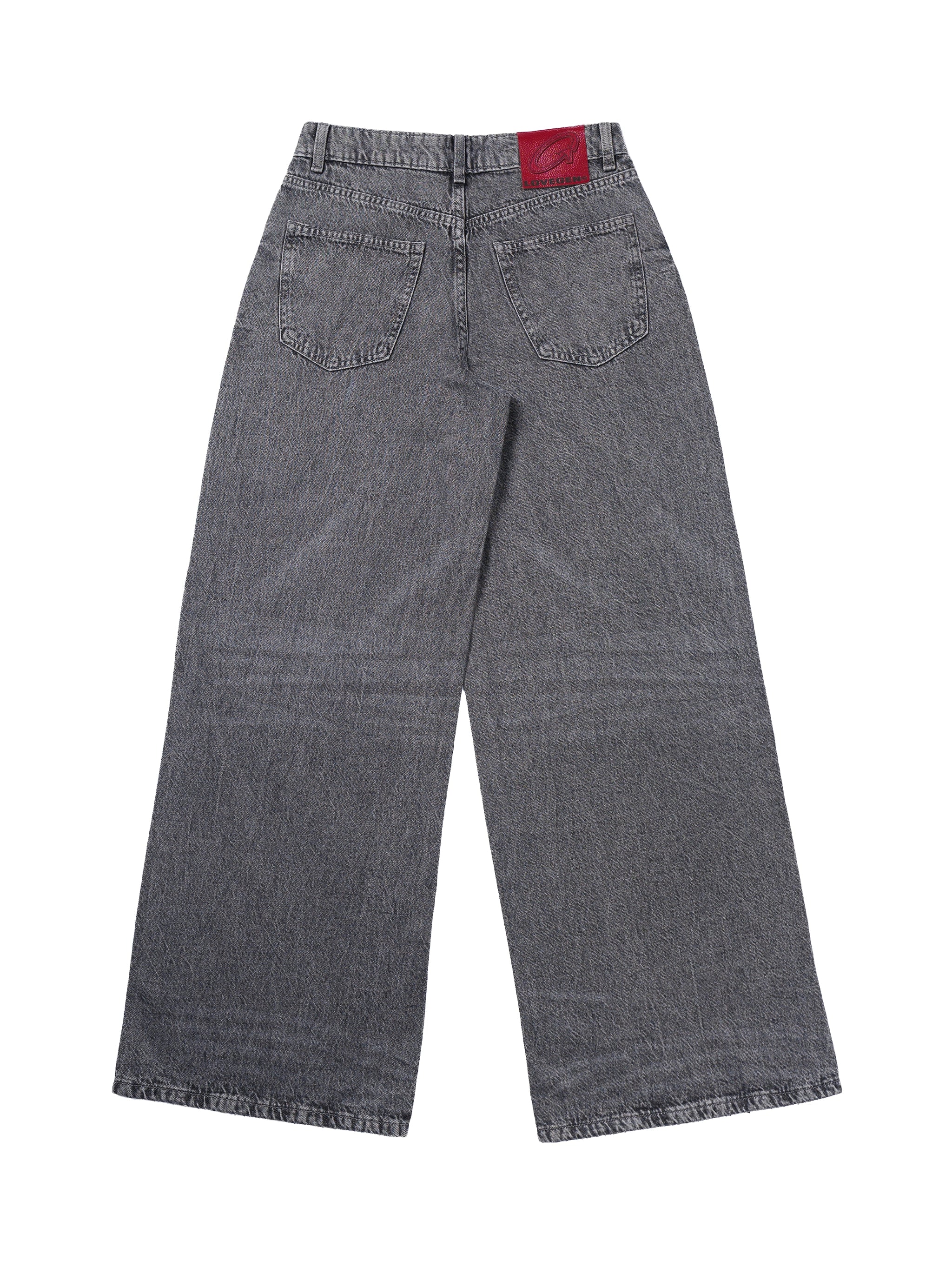 Wide Leg Jeans Grey