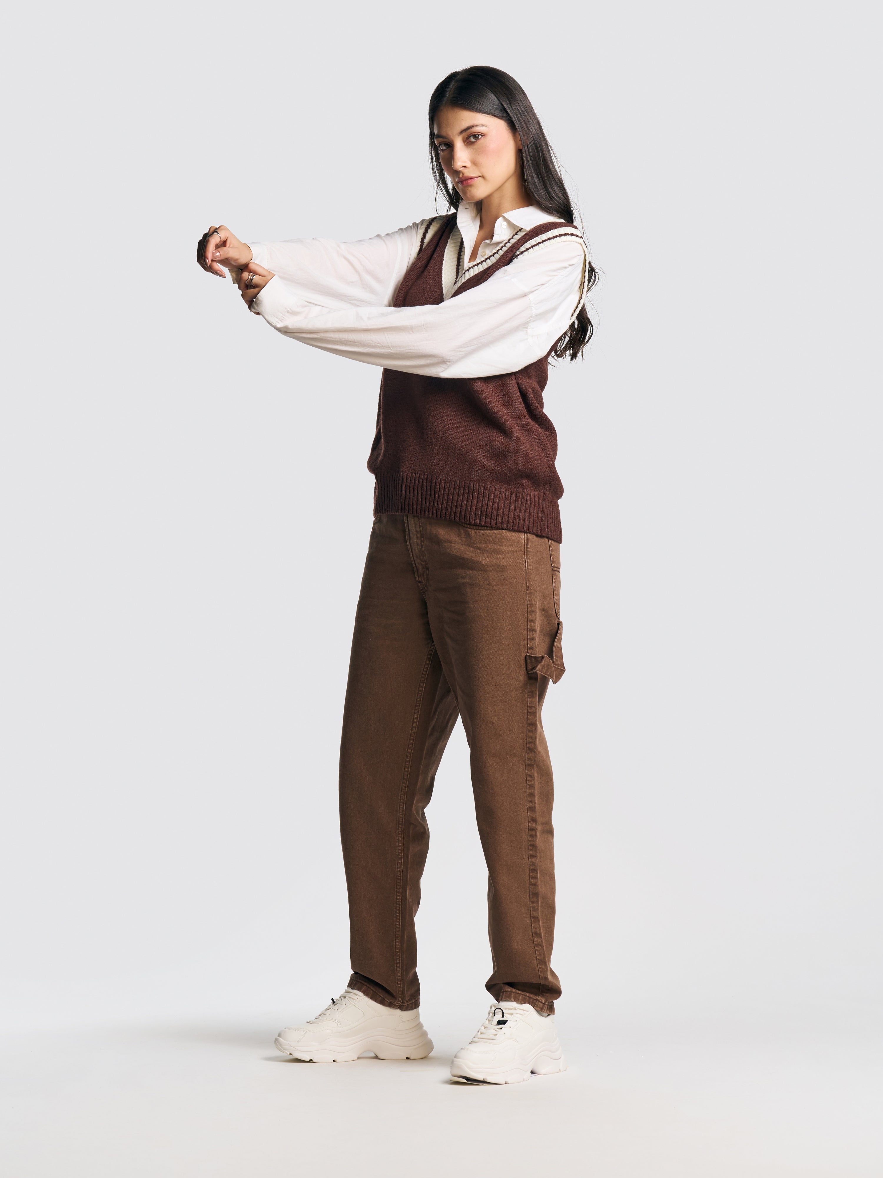 TOM VINTAGE STRAIGHT FIT JEANS BROWN