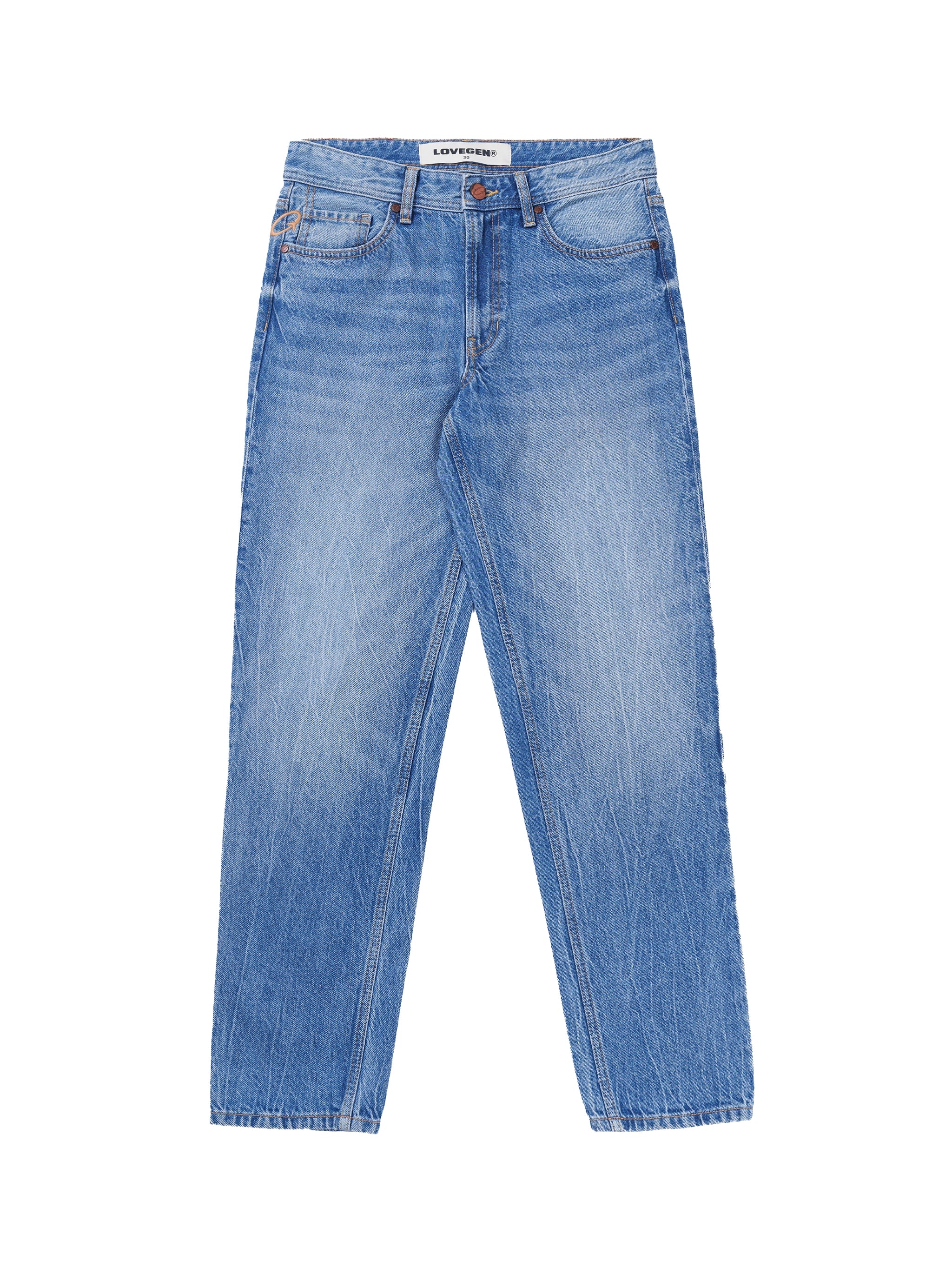 Basic Slim Jeans Mid Blue