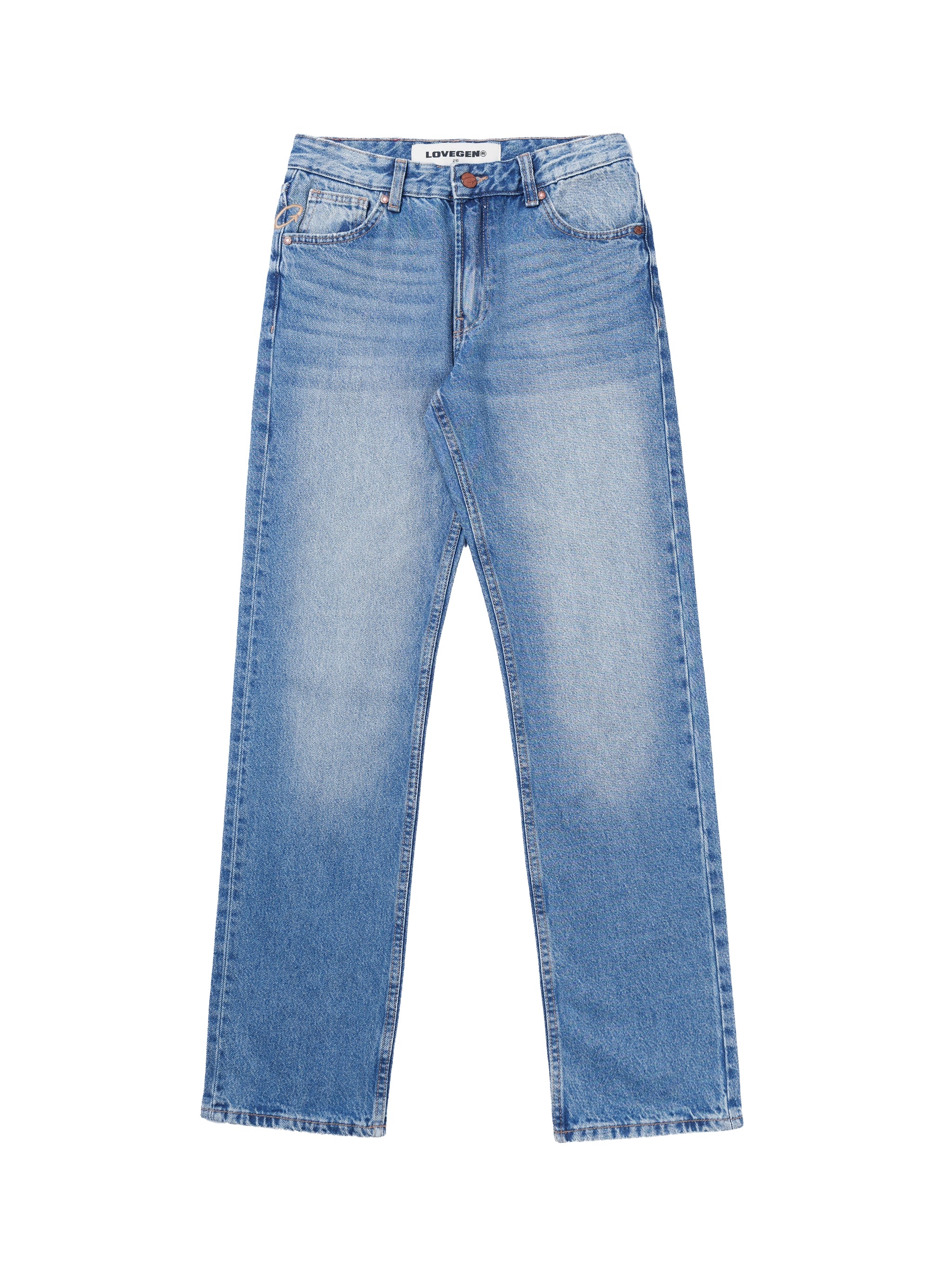 Straight Jeans Mid Blue