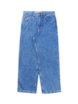 Straight Baggy Jeans Mid-Blue
