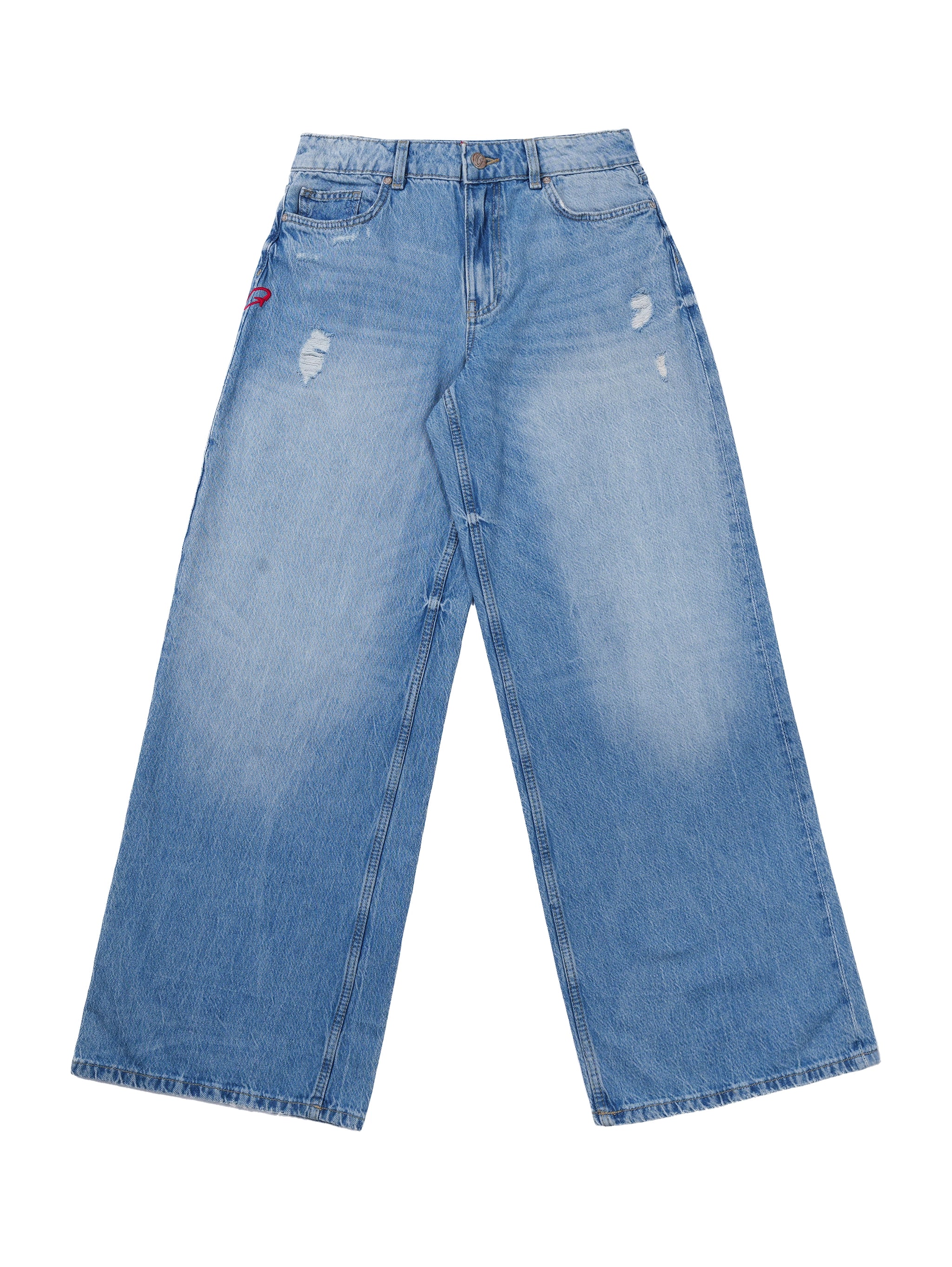 Wide Leg Jeans Light Blue