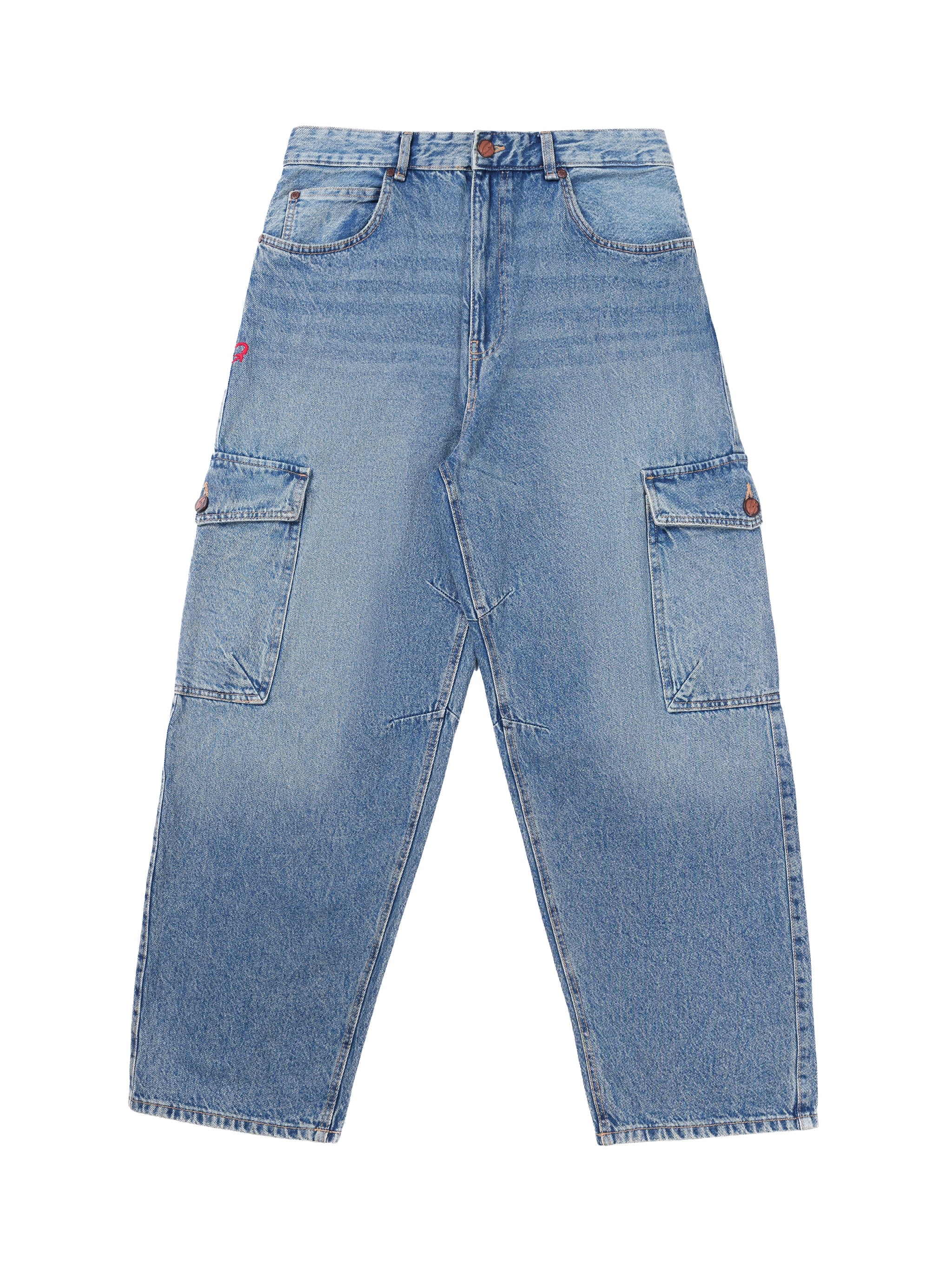 Baggy Cargos Mid Blue
