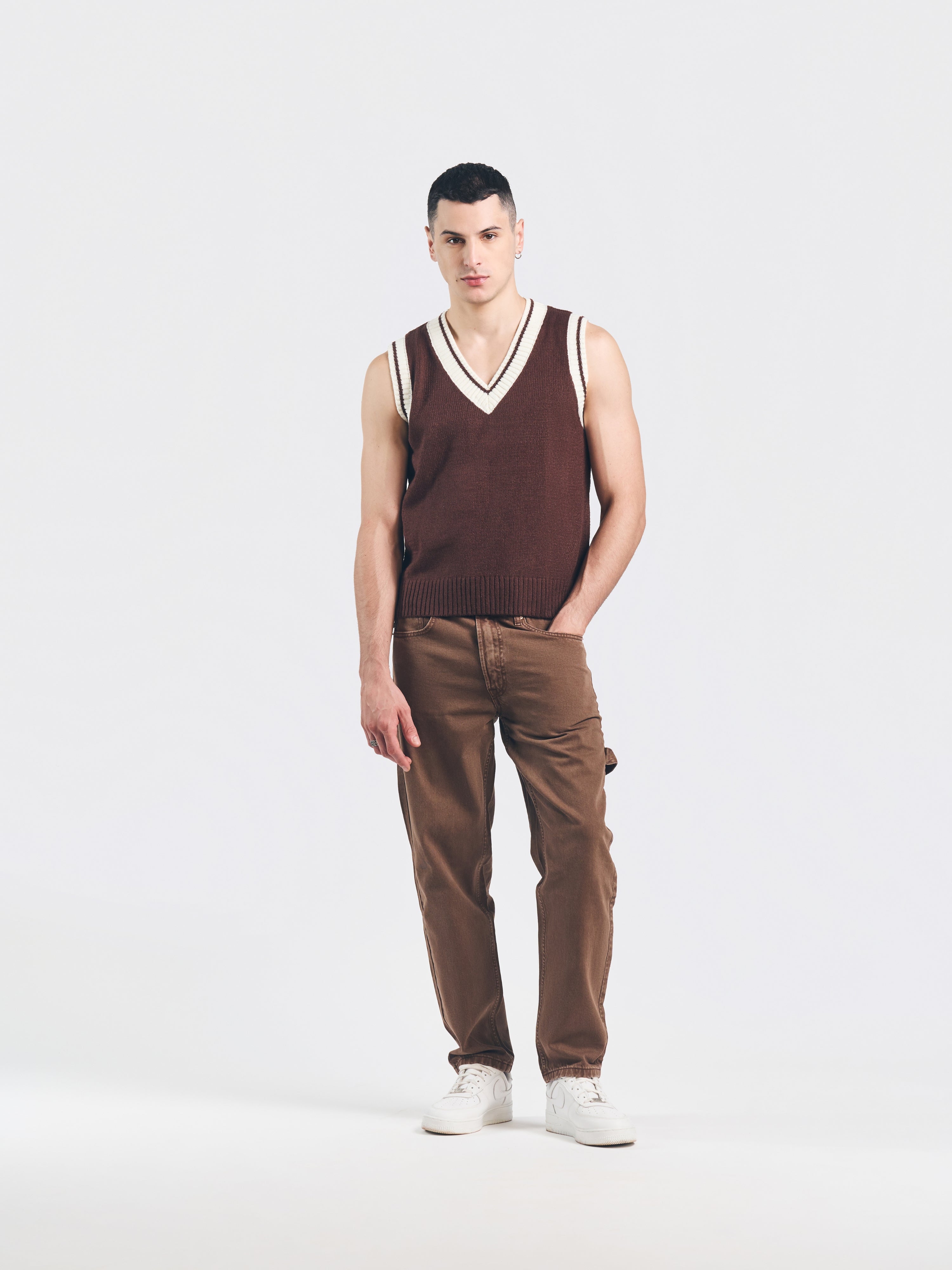 TOM VINTAGE STRAIGHT FIT JEANS BROWN