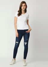 Buy high waist skinny fit jeans for women