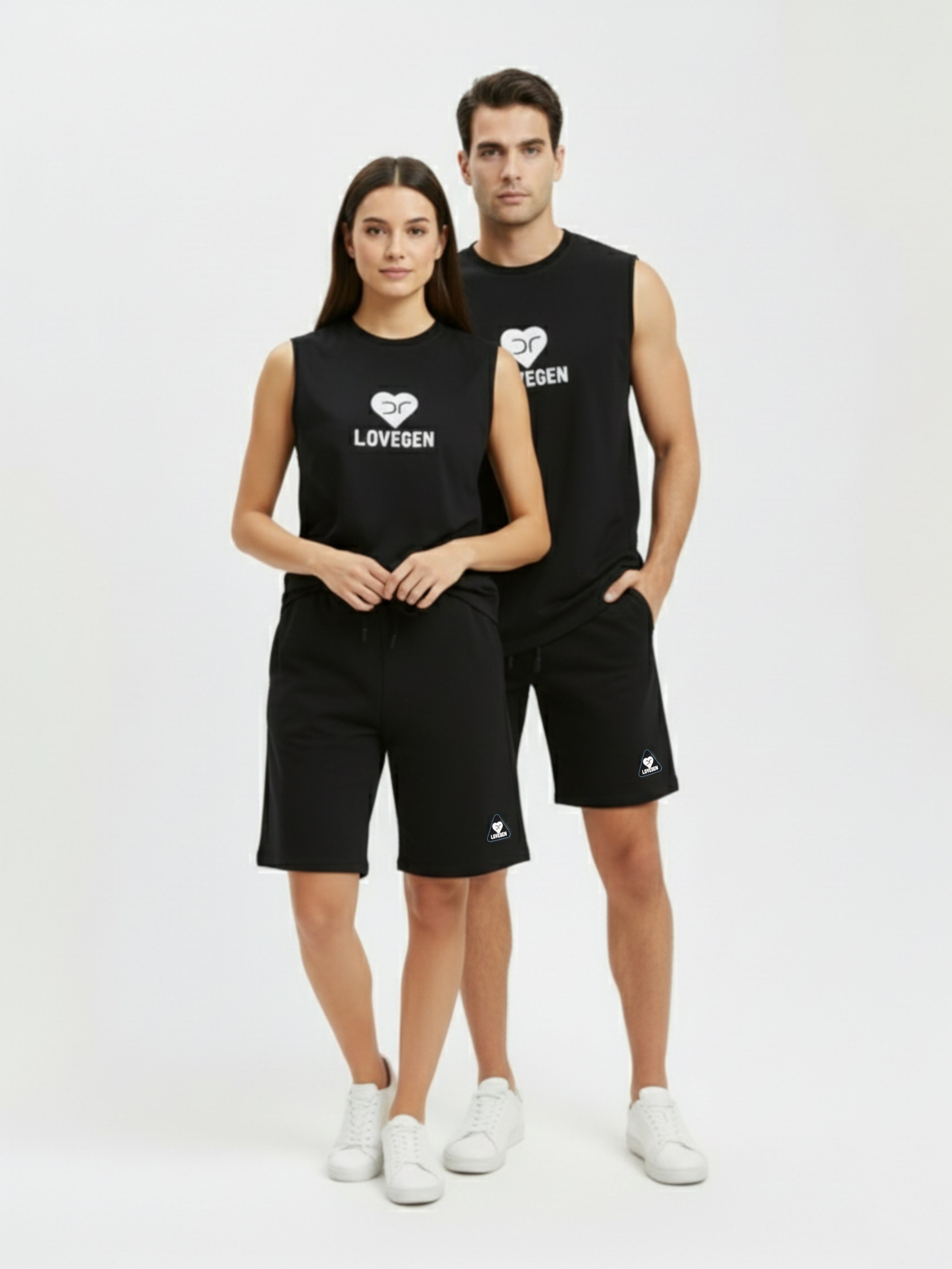 DR Black Monochrome Sleeveless T-shirt