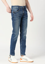 Dark Blue Cruz Skinny Fit Basic Jeans
