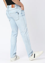 Light Blue Cruz Skinny Fit Ripped Jeans