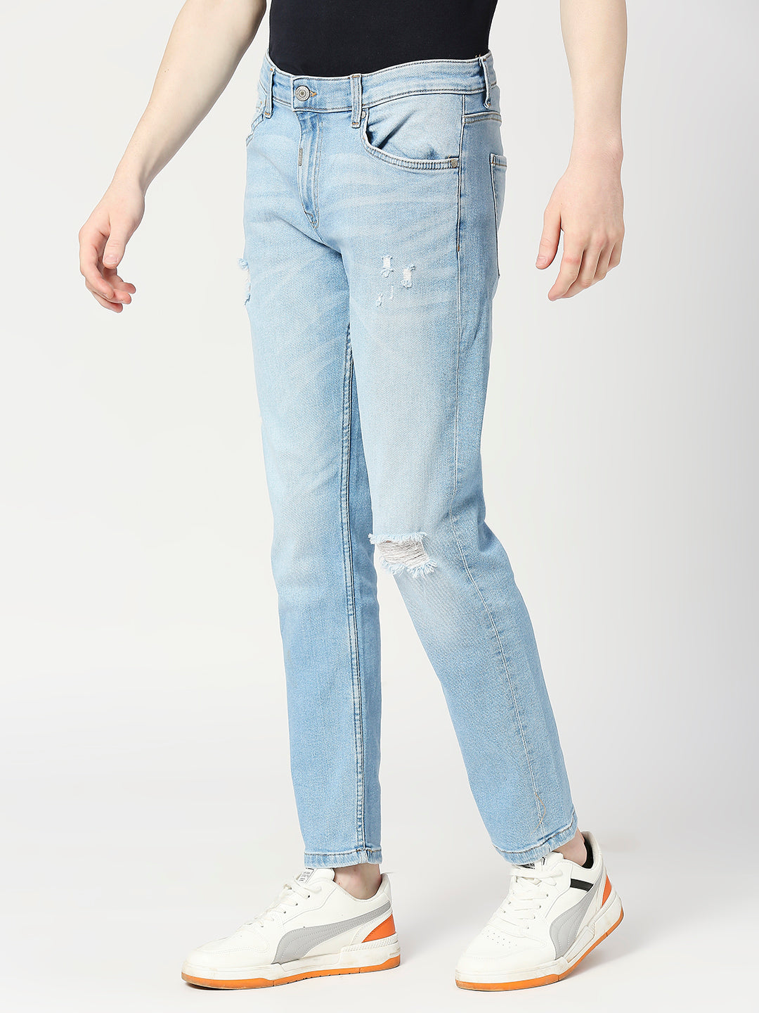 Men's Light Blue Cruz Ripped Jeans