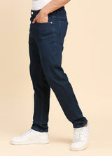 Dark Blue Premium Five Pocket Slim Fit Jeans