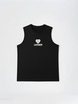 DR Black Monochrome Sleeveless T-shirt