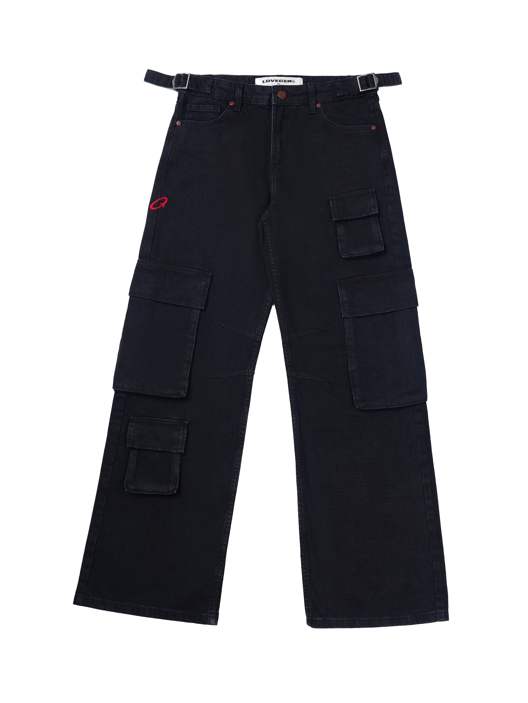 Utility Straight Cargos Black