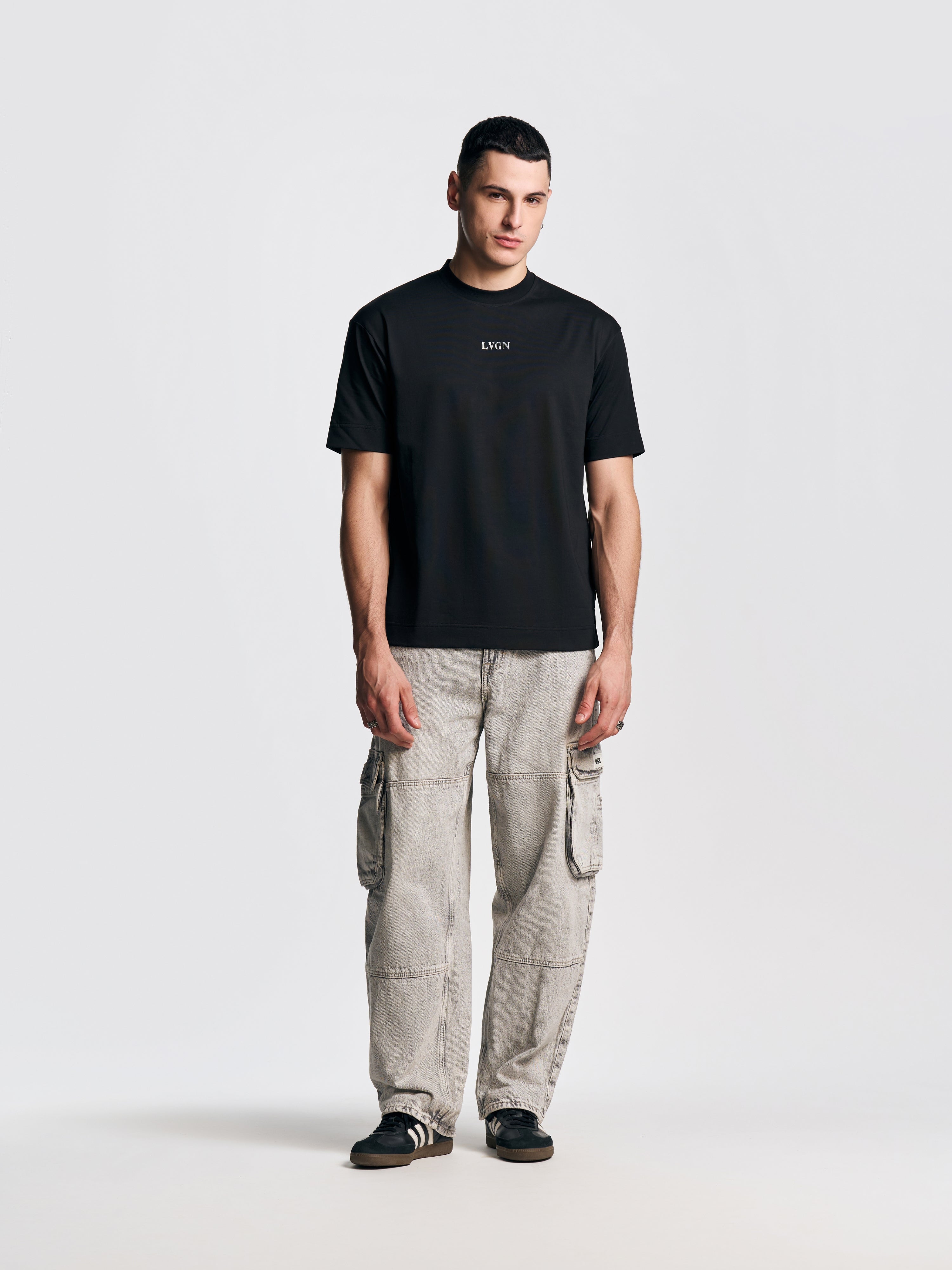 UNISEX ZIPO SKATER FIT JEANS GREY