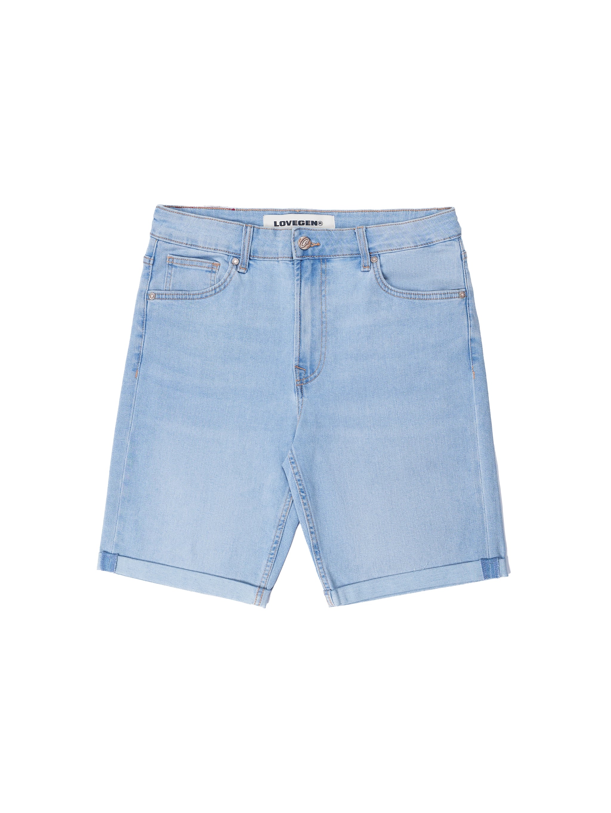 Men Shorts Mid Blue