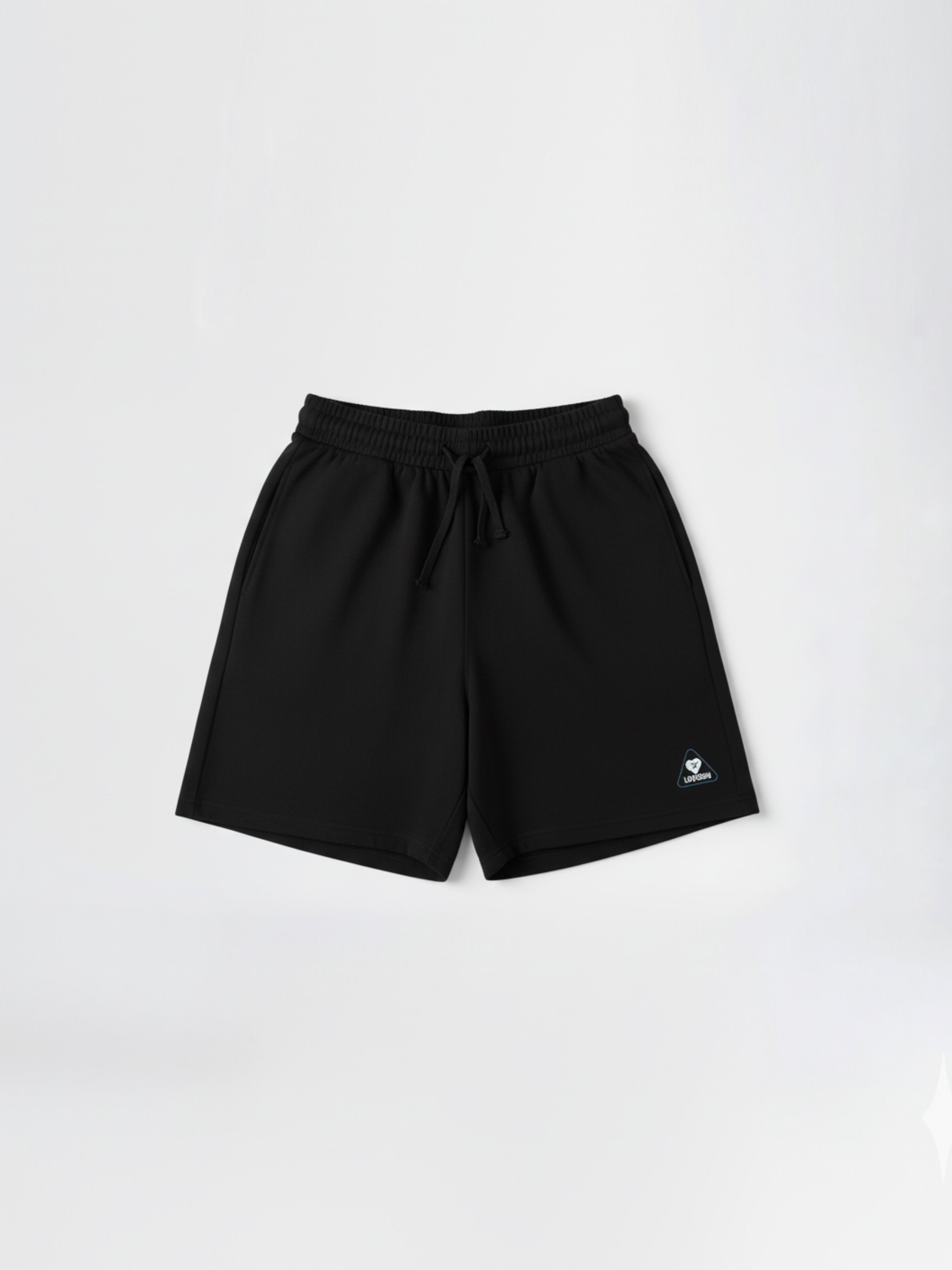 DR Black Monochrome Shorts