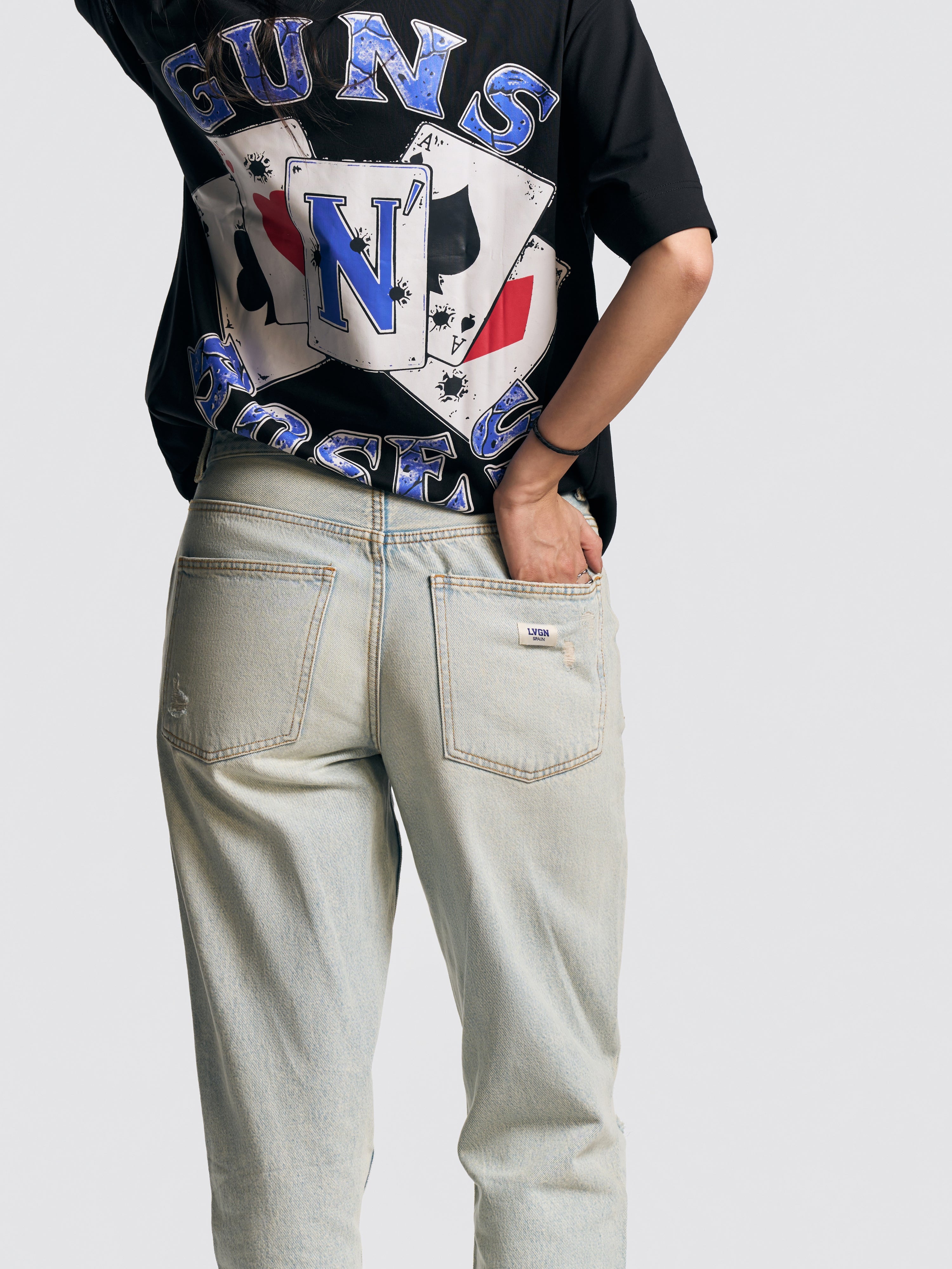 UNISEX TOM VINTAGE STRAIGHT FIT JEANS LIGHT BLUE