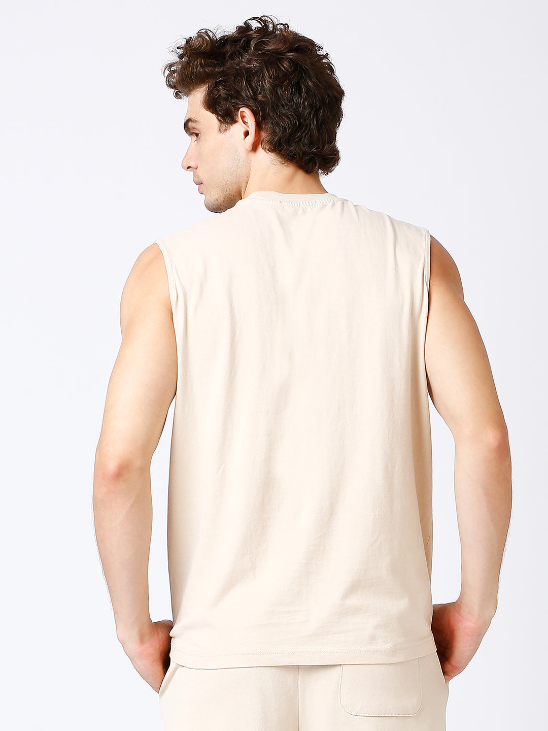 DR Beige Monochrome Sleeveless