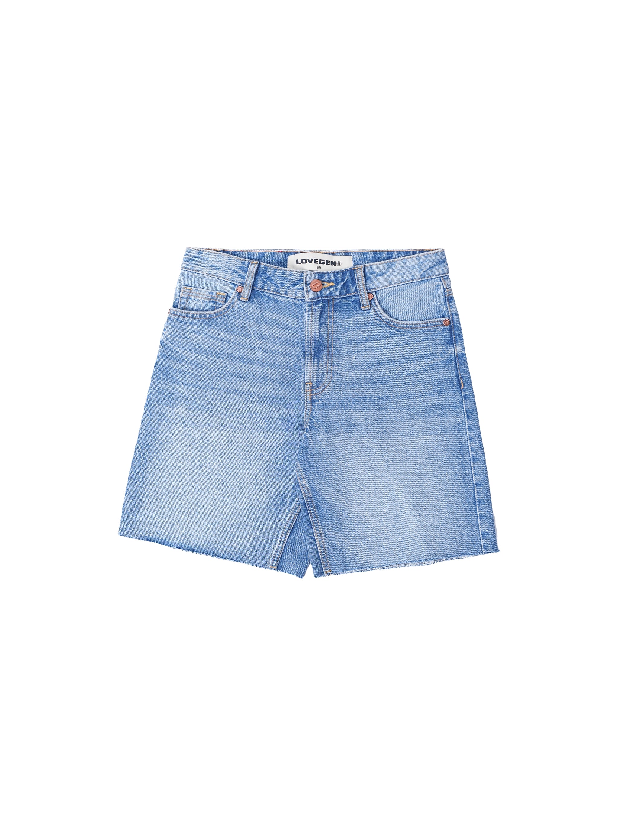 Basic Denim Shorts Dark grey