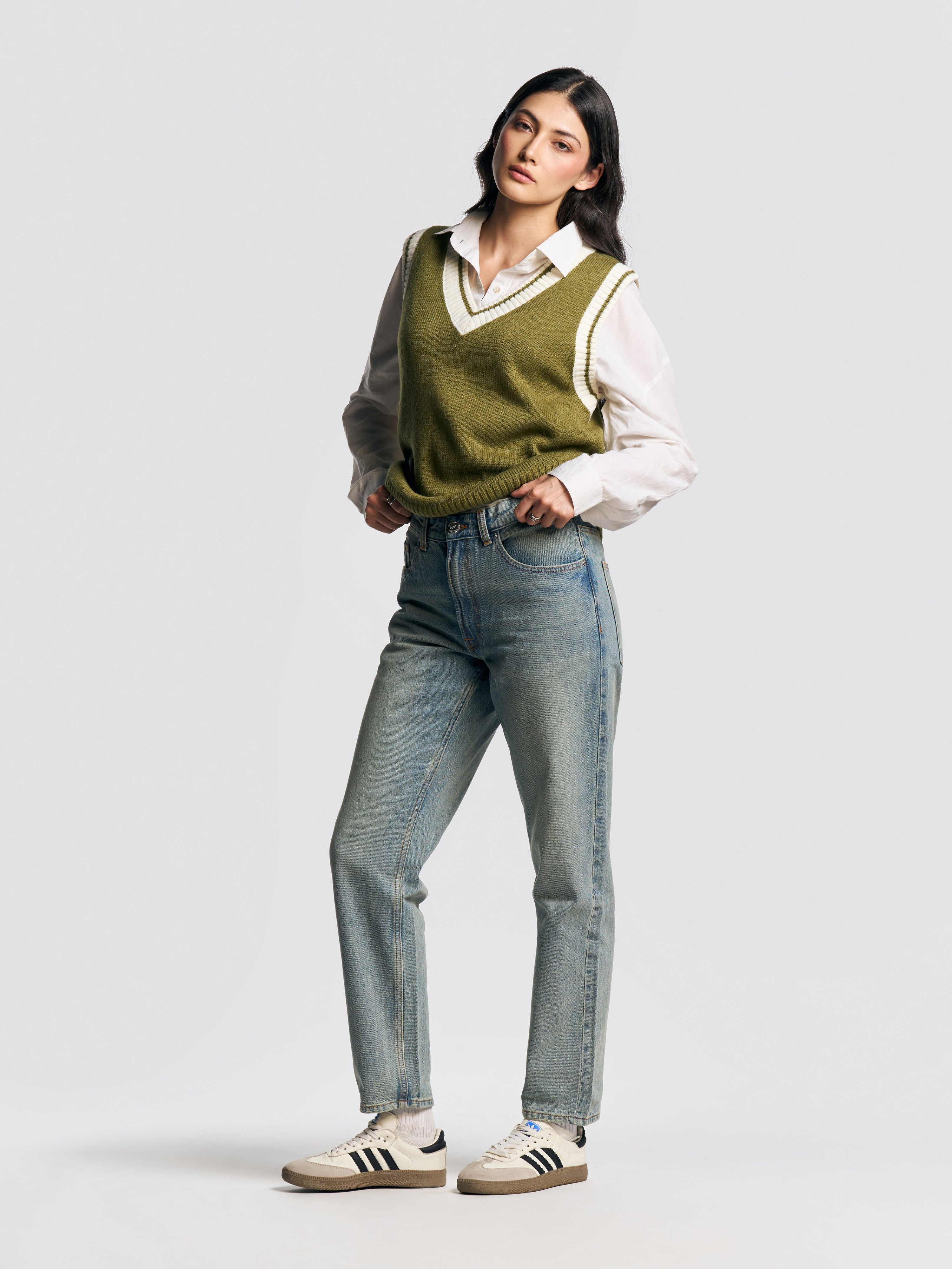 TOM VINTAGE STRAIGHT FIT JEANS MID BLUE