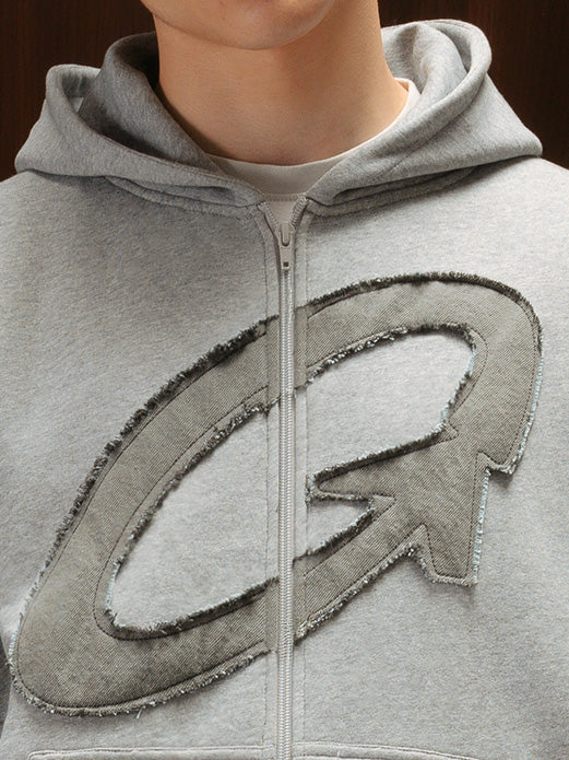 Orbit Hoodie Grey Melange Men