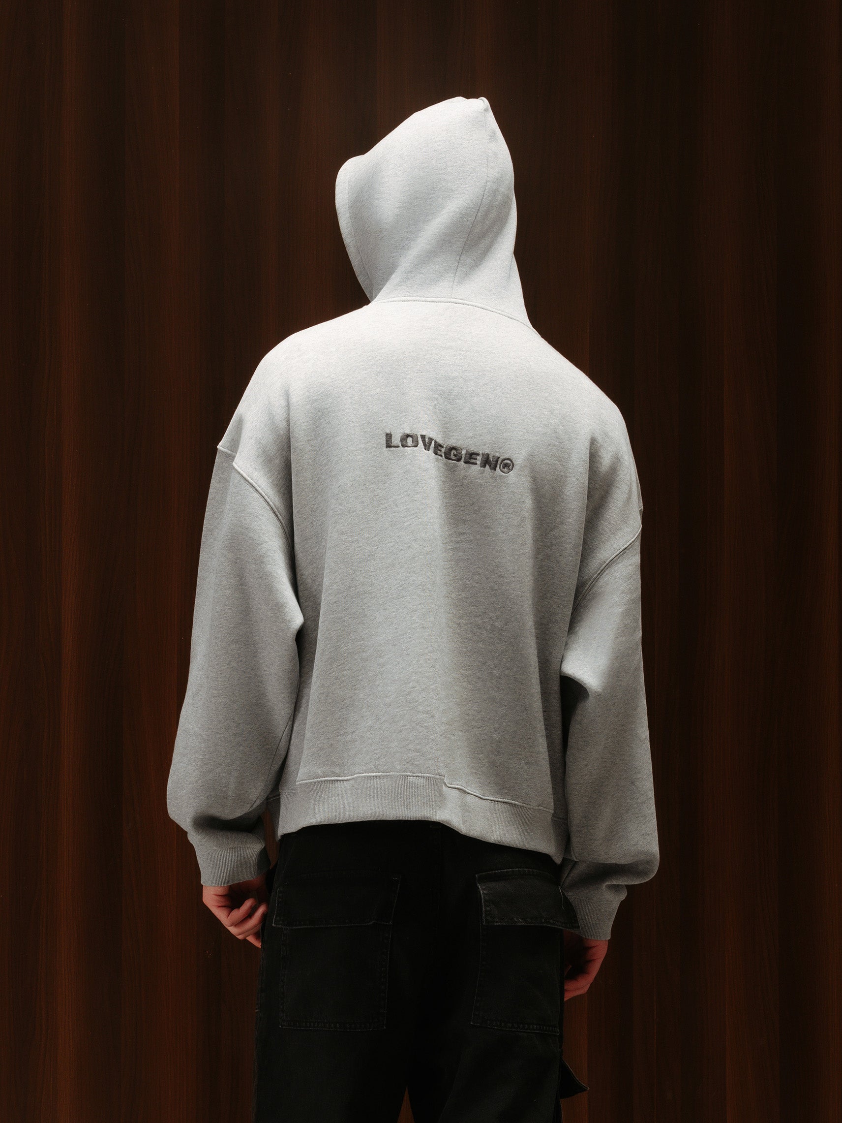 Orbit Hoodie Grey Melange Men