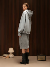 Orbit Hoodie Grey Melange Women