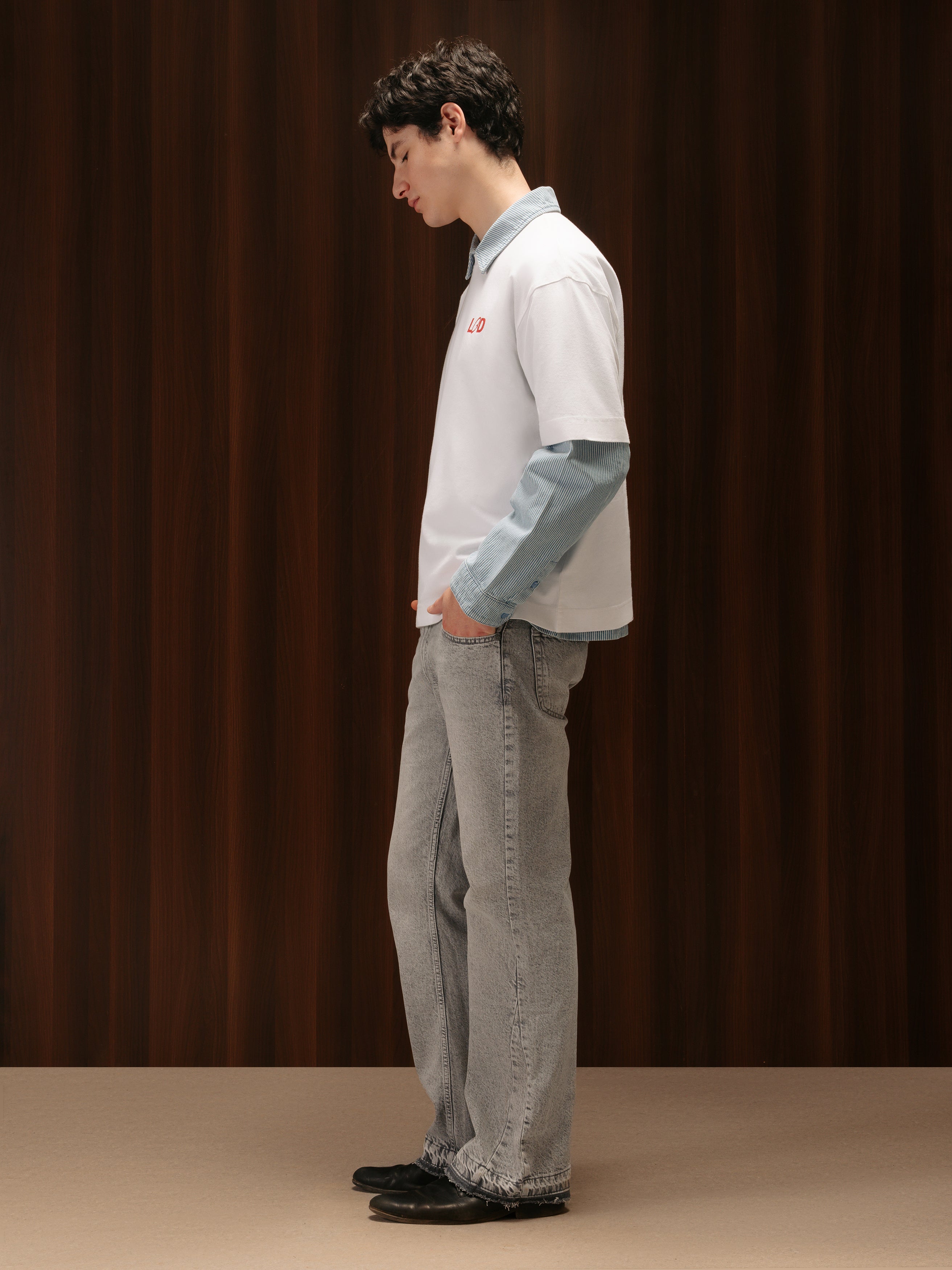 Men's Bootcut Jeans Grey